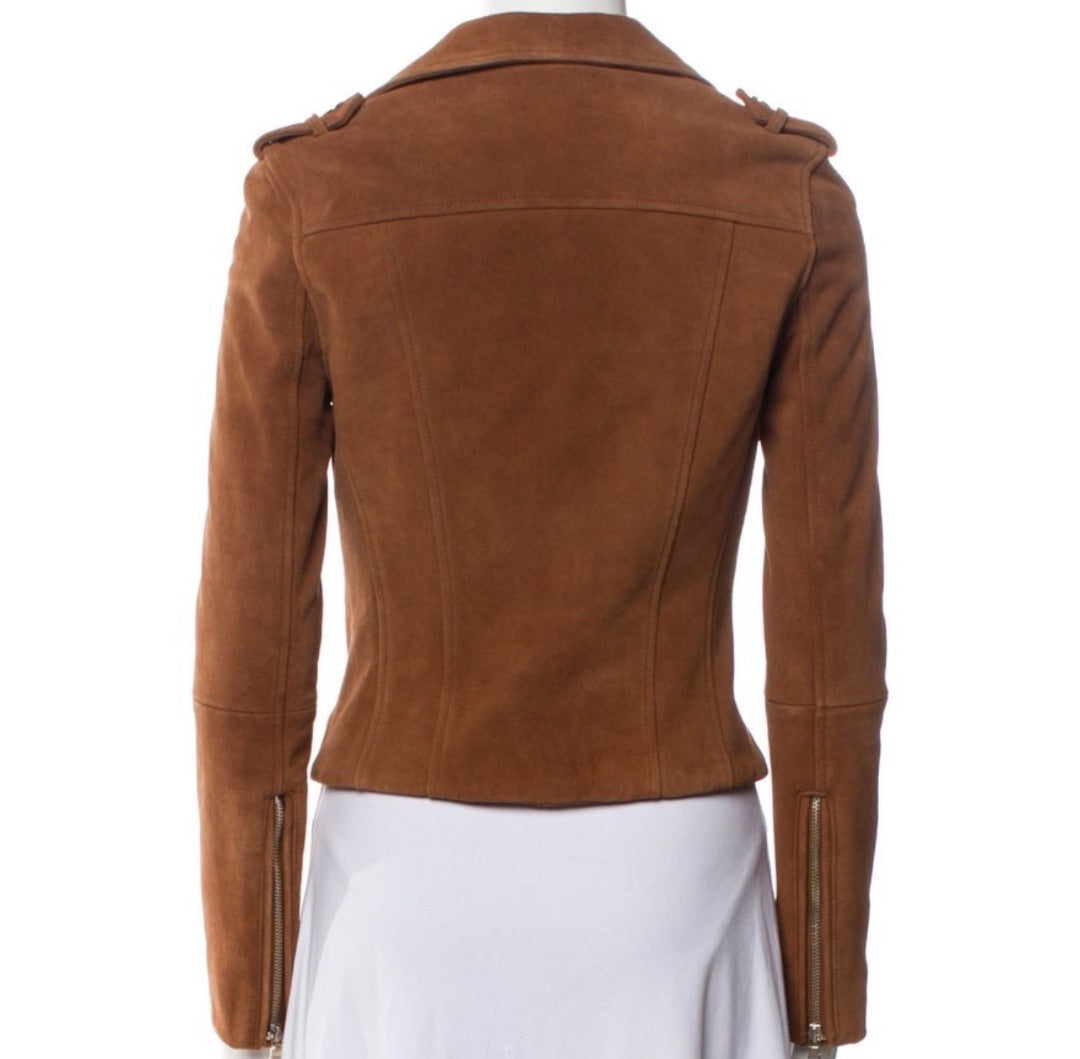 Intermix Leather Moto Jacket