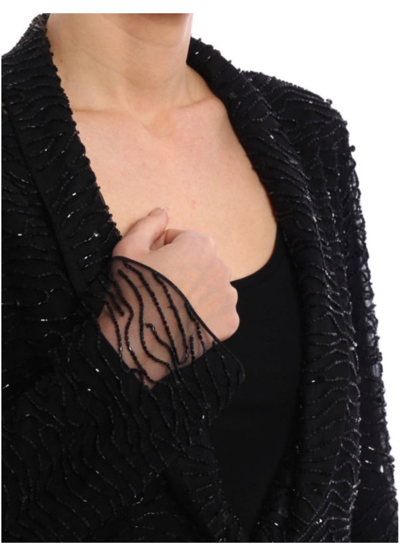 Armani Beaded sequins Sheer Jacket