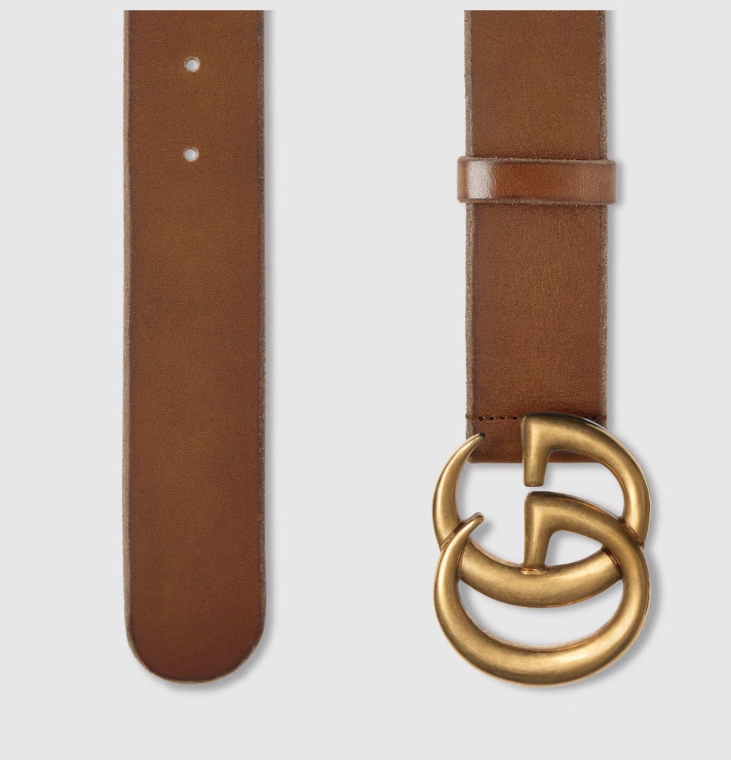 Gucci GG Marmont logo wide belt