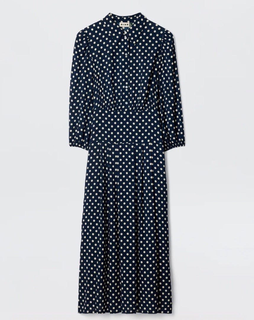 Rixo Rico Izzy Button Up Dress
