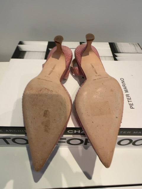 Manolo Blahnik Snakeskin Heels