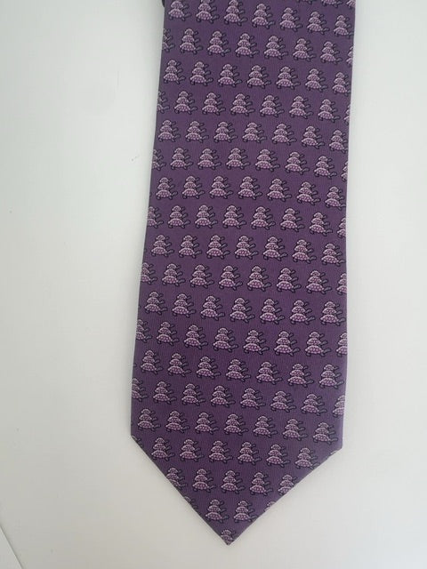 Hermes Tie with Turtles