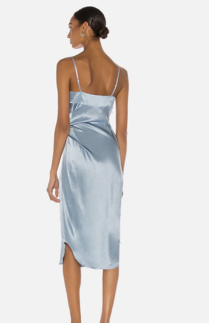 Alexander Wang Satin slip Dress with button detail