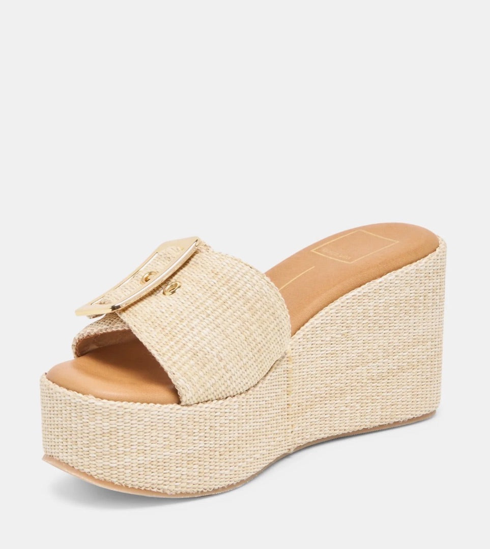 Dolce Vita Jillian Raffia Wedges