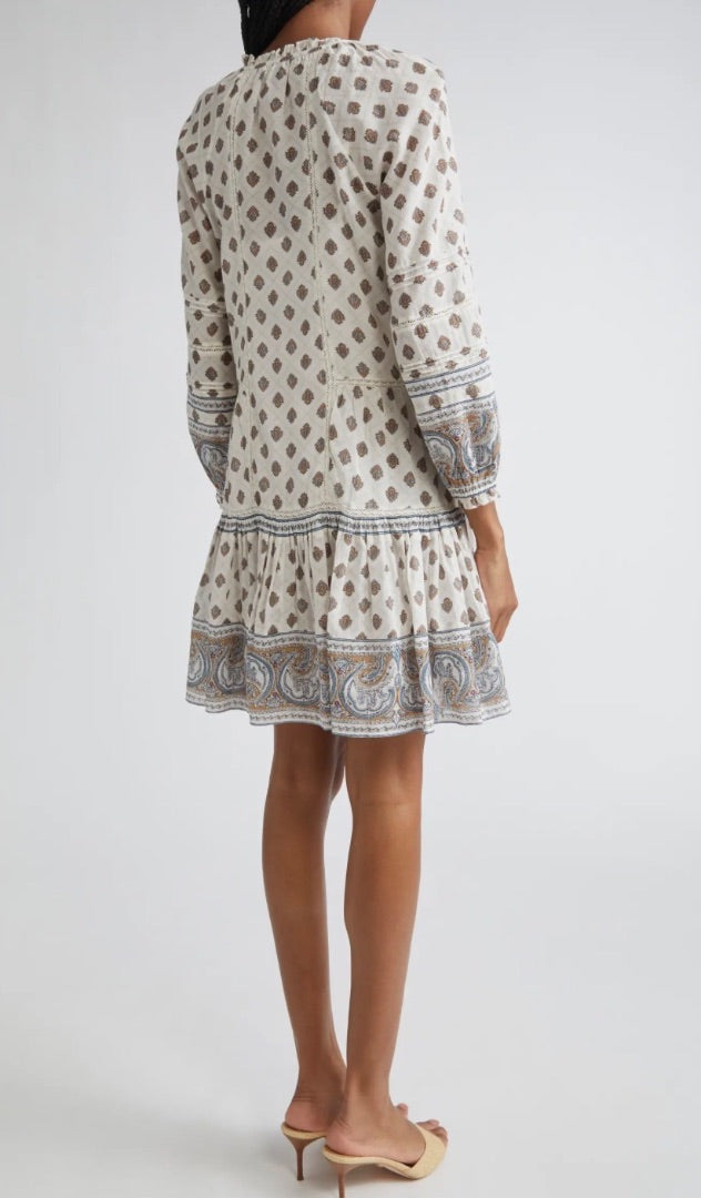 Veronica Beard Dresses Belissa Puff Sleeve Cotton Blend