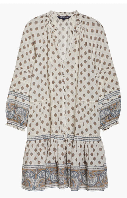 Veronica Beard Dresses Belissa Puff Sleeve Cotton Blend