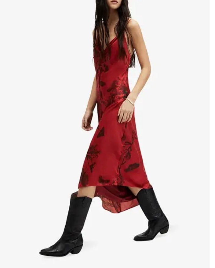 All Saints Alexia Floral Print Dress