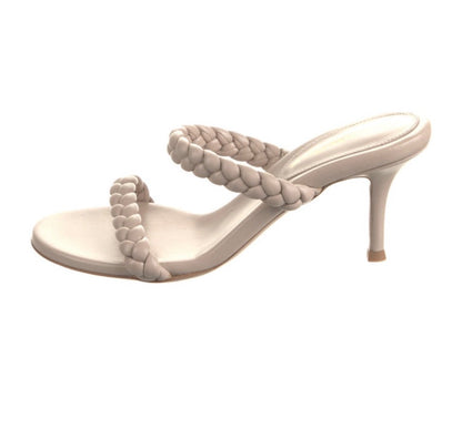Gianvito Rossi Leather Braided sandals