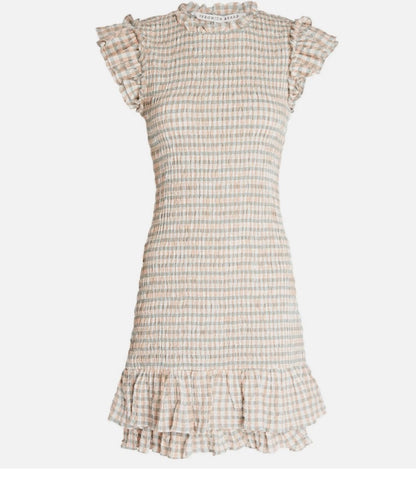 Veronica Beard CiCi smocked gingham dress