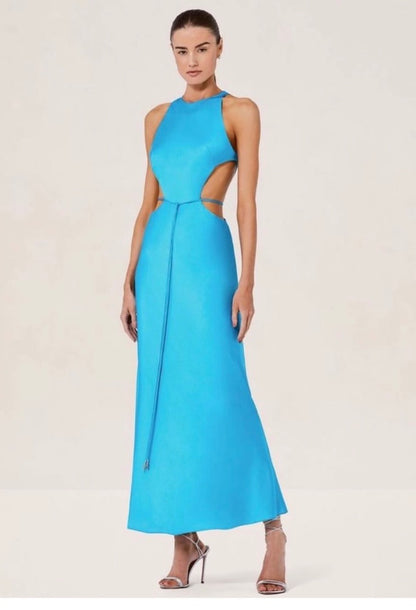 Alexis Luna Long Satin Dress