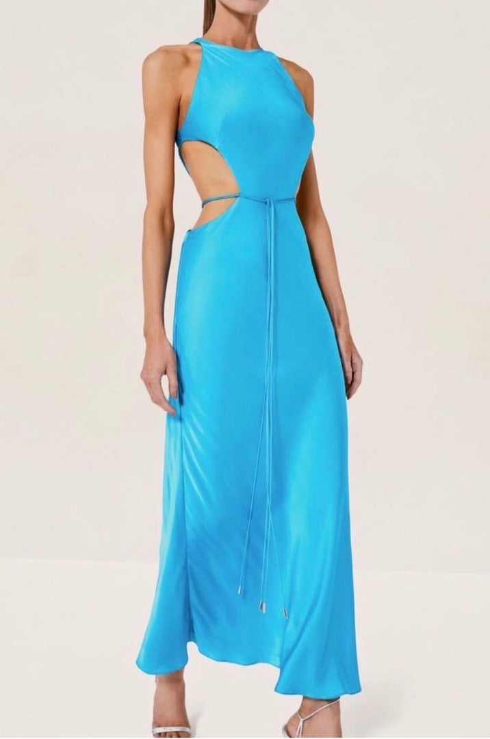 Alexis Luna Long Satin Dress