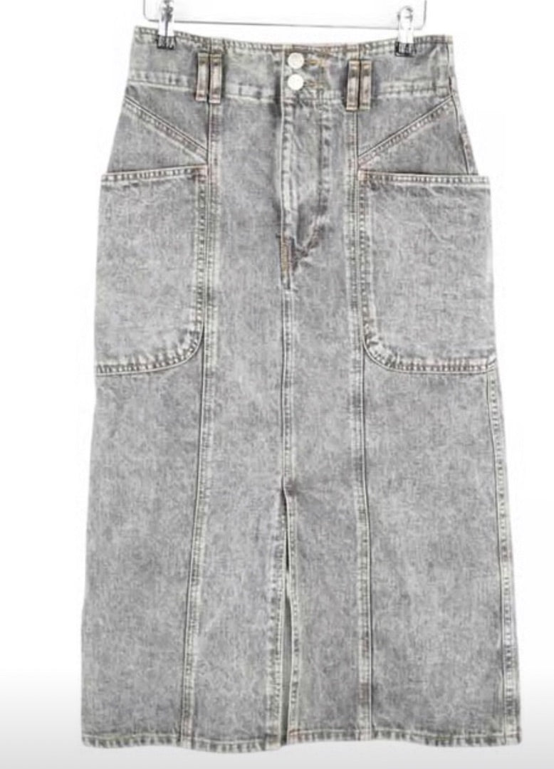 Isabel Marant Toria Denim Midi Skirt