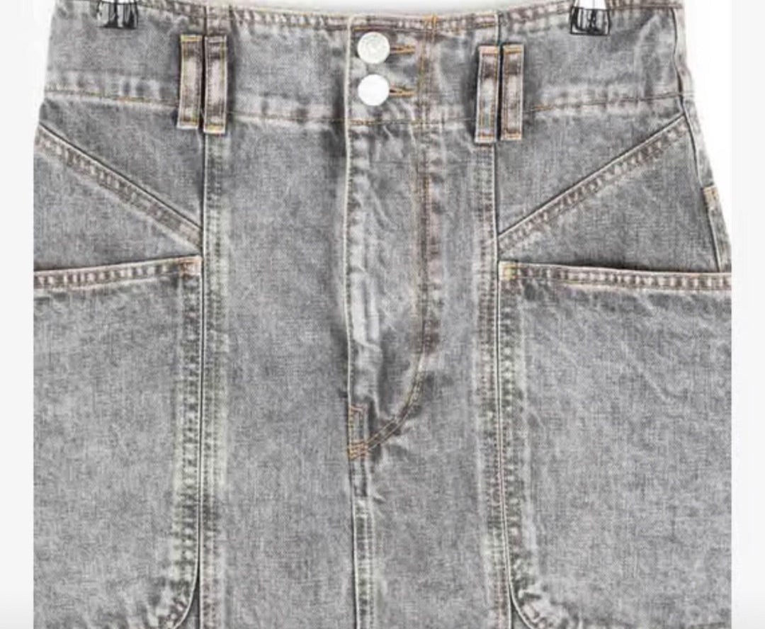 Isabel Marant Toria Denim Midi Skirt