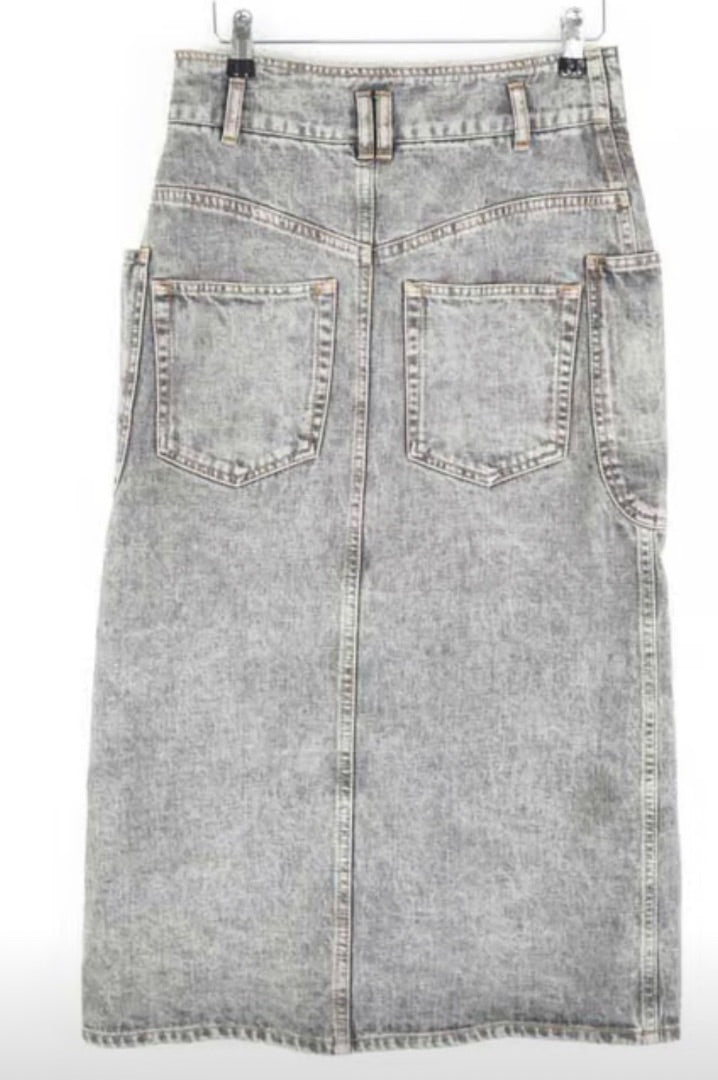 Isabel Marant Toria Denim Midi Skirt