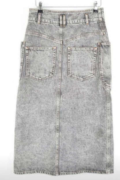 Isabel Marant Toria Denim Midi Skirt