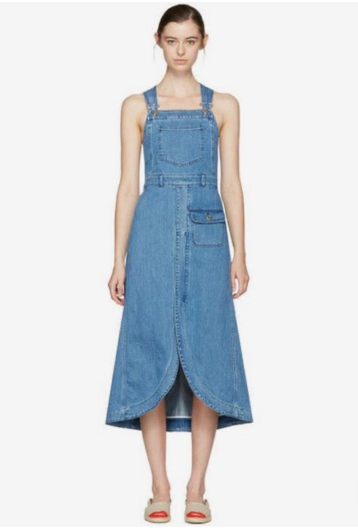 Chloe Denim Overall Dress