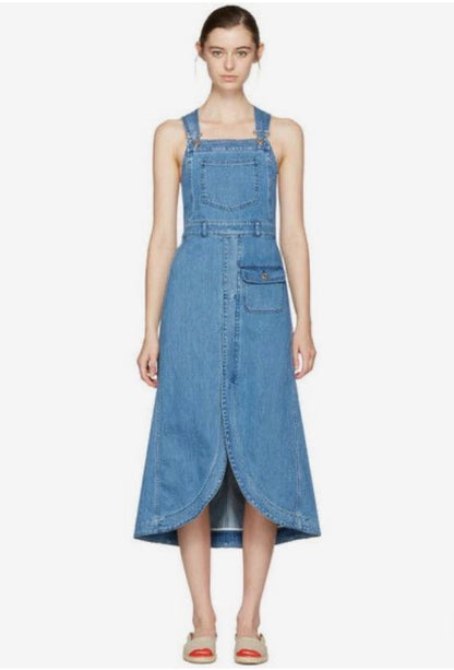 Chloe Denim Overall Dress