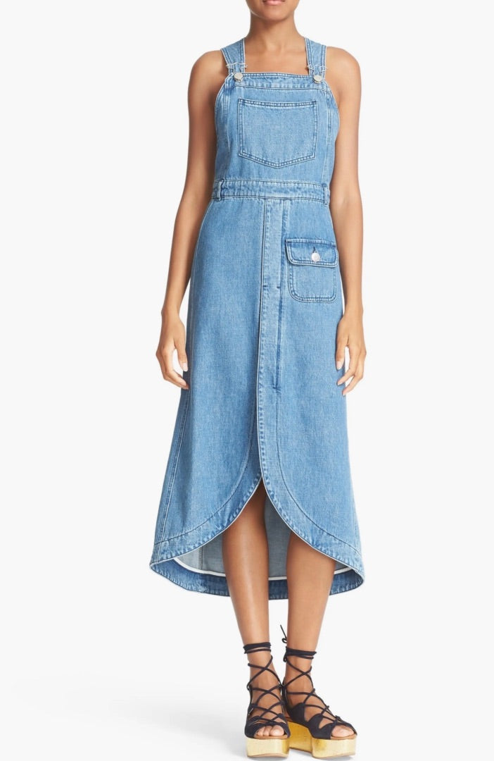 Chloe Denim Overall Dress