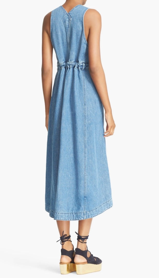 Chloe Denim Overall Dress