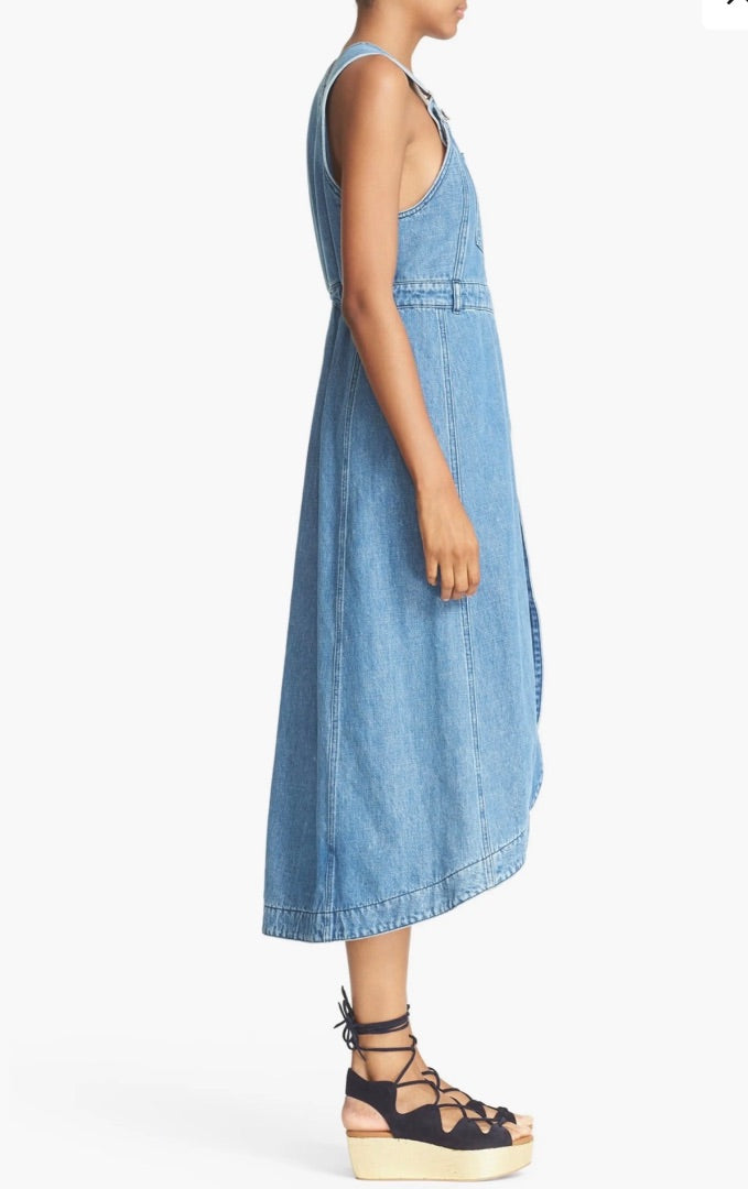 Chloe Denim Overall Dress