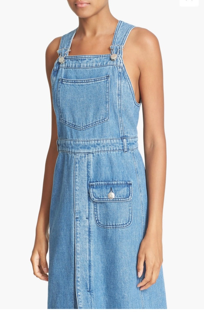 Chloe Denim Overall Dress
