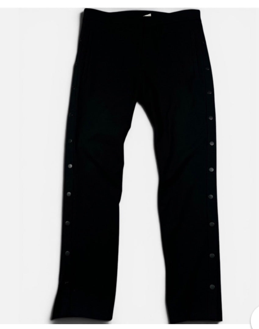 Tibi Side Snap Button Slim Ankle Trousers