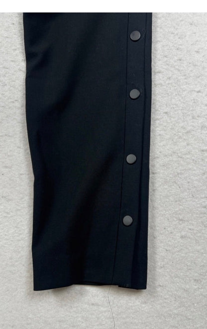 Tibi Side Snap Button Slim Ankle Trousers