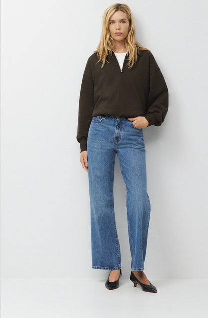 Denim Forum The Farrah Hi Rise Wide