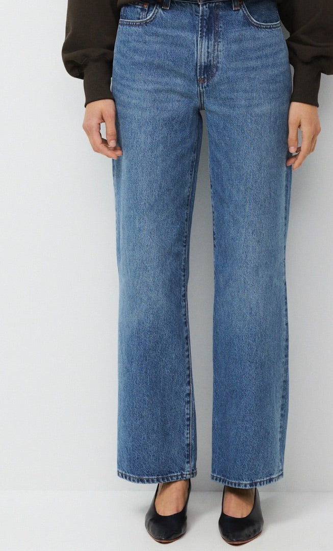 Denim Forum The Farrah Hi Rise Wide