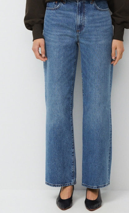 Denim Forum The Farrah Hi Rise Wide