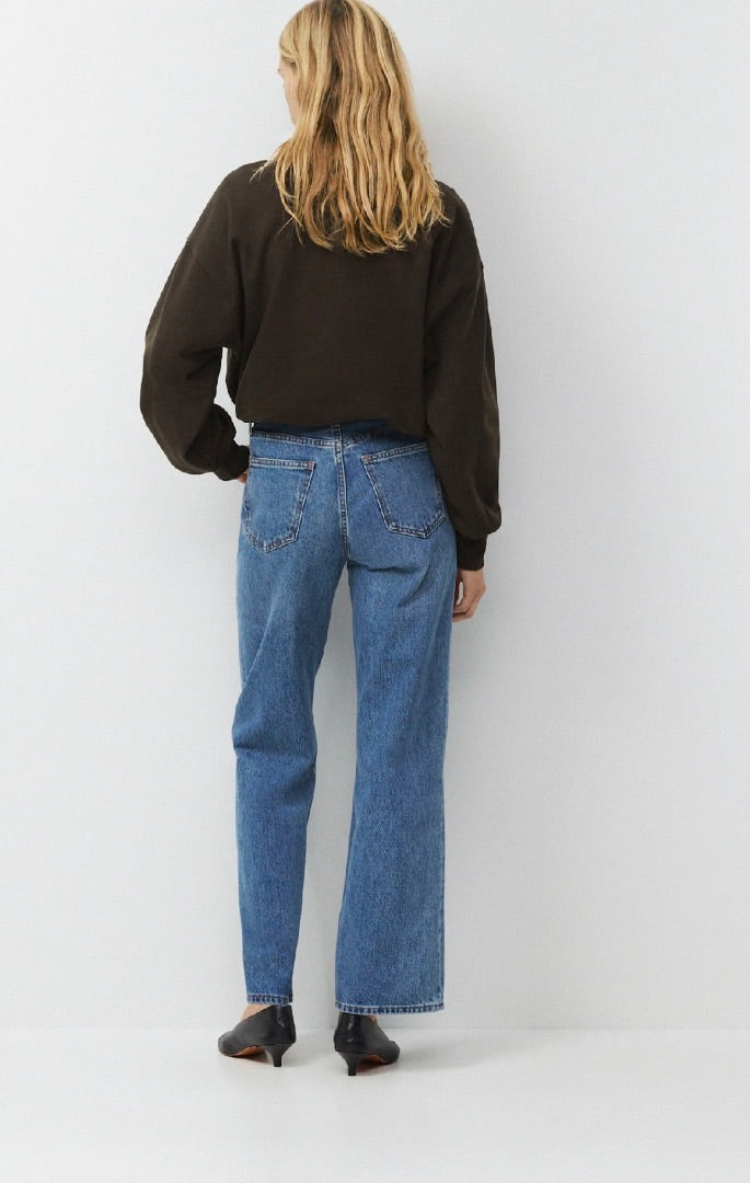 Denim Forum The Farrah Hi Rise Wide