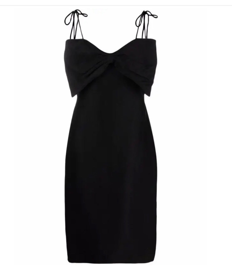 MSGM Bow Front Midi Dress