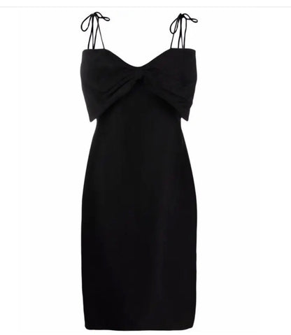 MSGM Bow Front Midi Dress