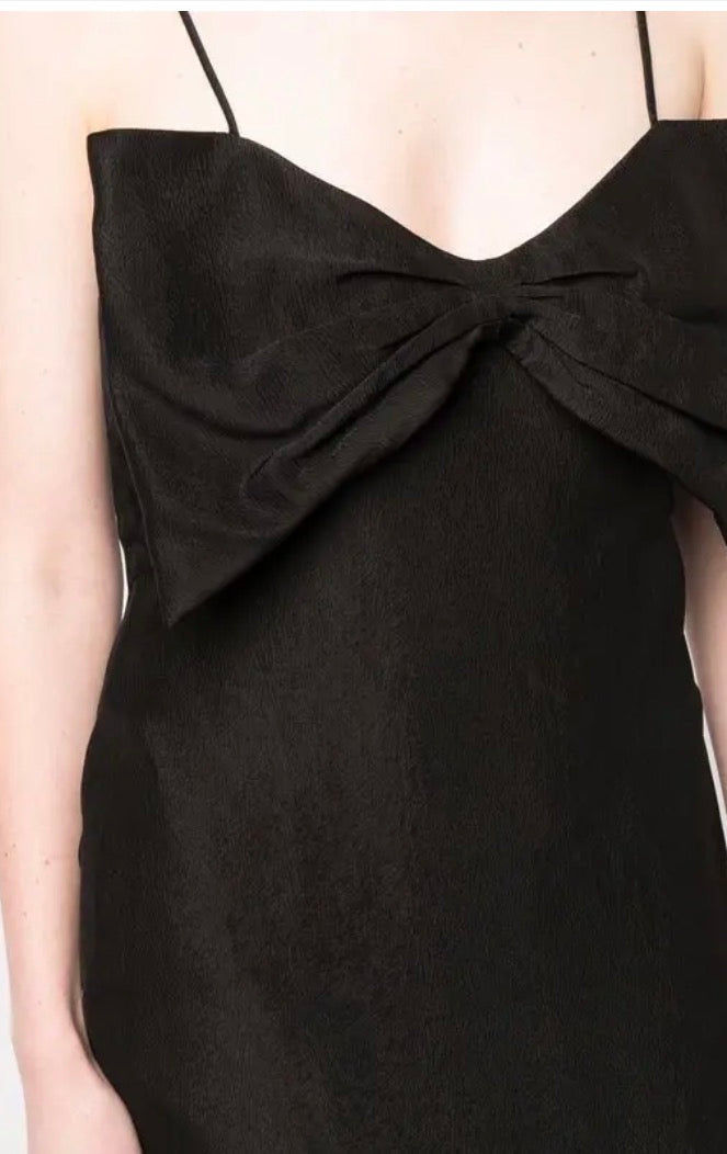MSGM Bow Front Midi Dress