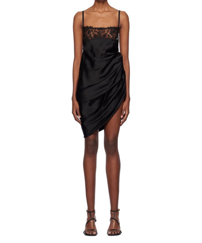 Jacquemus La Saudade Brodée satin minidress