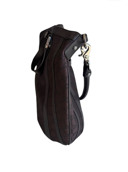 Gucci Black GG Canvas Abbey Convertible Hobo Bag