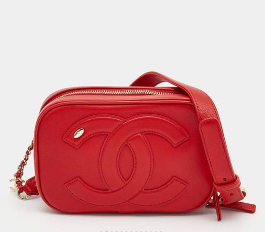 Chanel CC Mania Waist Bag crafted from lambskin leather