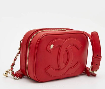 Chanel CC Mania Waist Bag crafted from lambskin leather