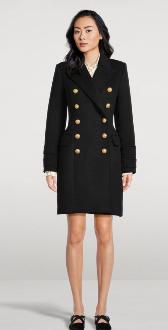 Balmain Double-breasted wool and cashmere