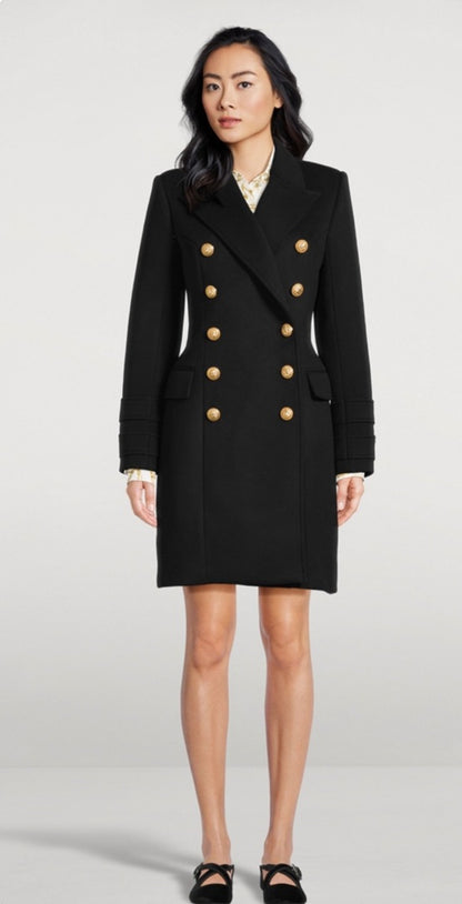 Balmain Double-breasted wool and cashmere