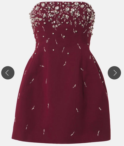 Jonathan Simkhai Arta embellished crêpe corset minidress
