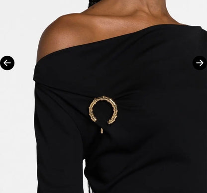 Lanvin Long sleeve draped Dress