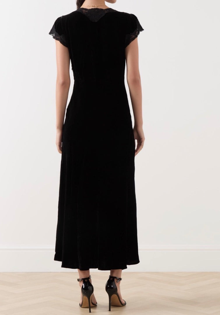 Rixo Amari Velvet Dress