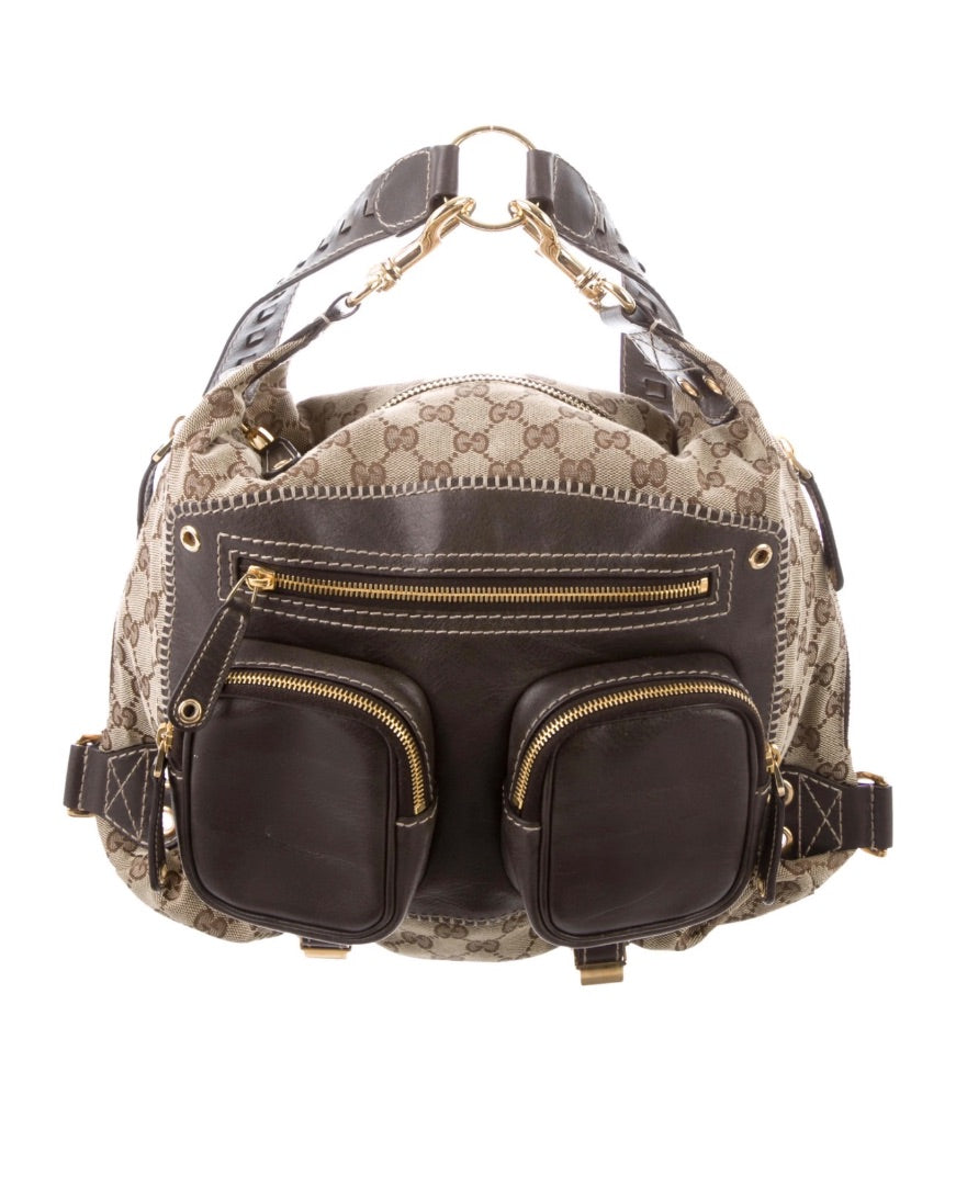 Gucci Monogram Medium Darwin Convertible Backpack