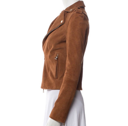 Intermix Leather Moto Jacket