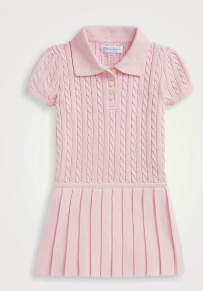 Kids Polo Ralph Lauren Mini-Cable Polo Sweater dress