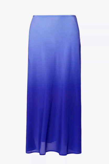 Rixo Kelly Skirt Ombré Blue