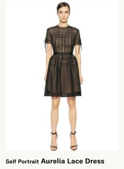 Self Portrait Aurelia Lace Dress