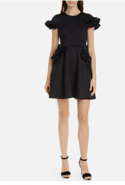 Ted Baker Ruffle detail skater dress