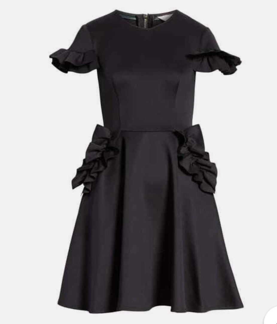 Ted Baker Ruffle detail skater dress